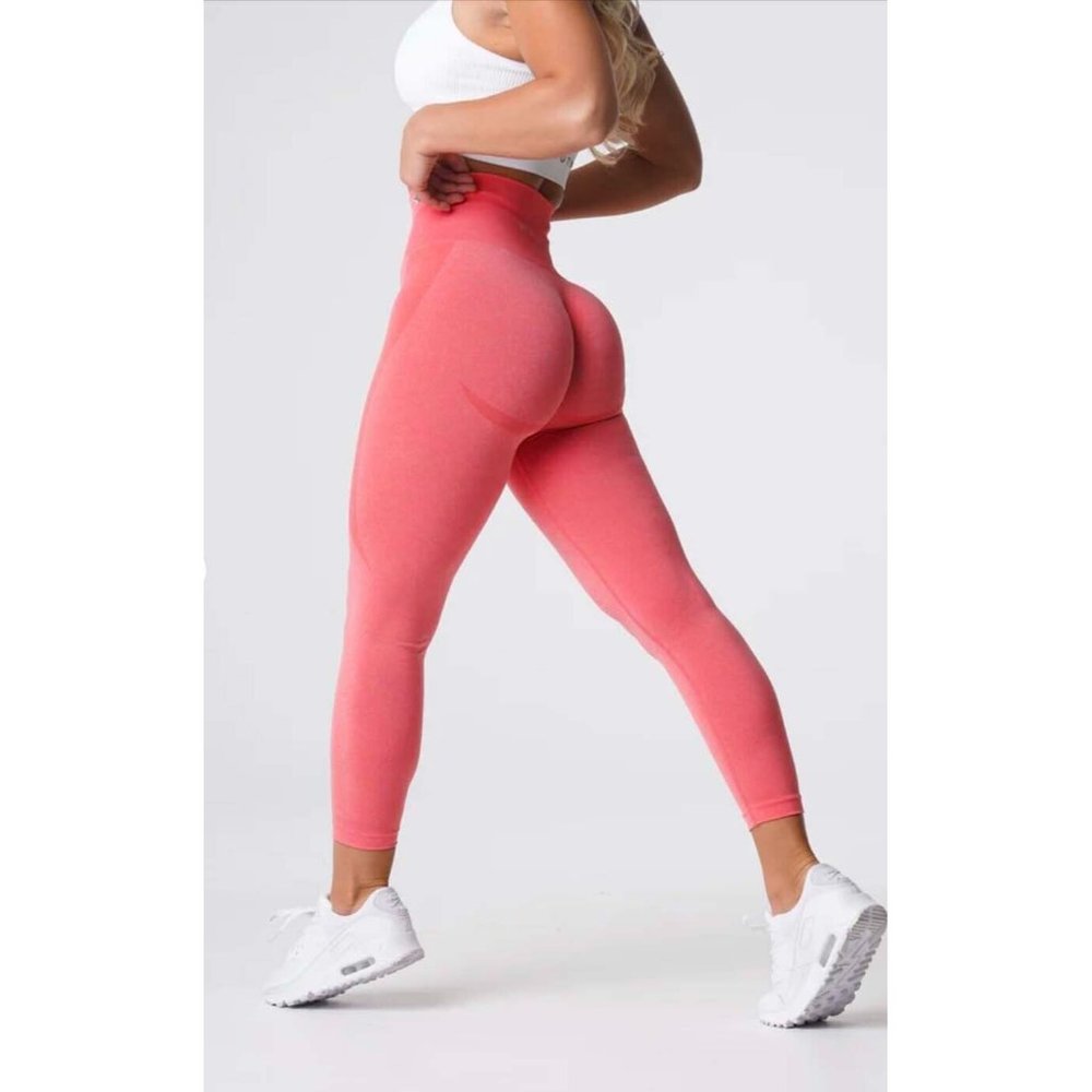 NVGTN Contour Seamless Leggings Coral Women's Size S *Excellent Condition*
